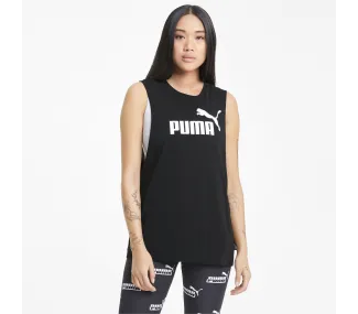 ESS Cut Off Logo Tank en Noir Puma - Vêtement d'entraînement élégant