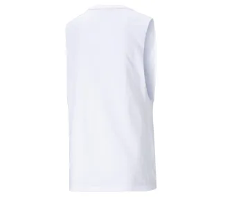 Puma White ESS Cut Off Logo Tank - Confort et Style