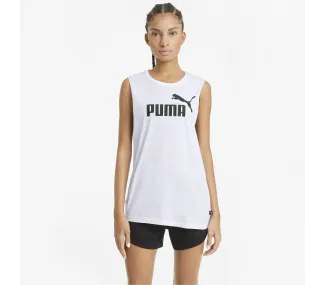 Puma White ESS Cut Off Logo Tank - Confort et Style