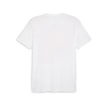 PUMA White RUN FASTER ICONS GRAPHIC TEE