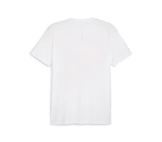 PUMA White RUN FASTER ICONS GRAPHIC TEE