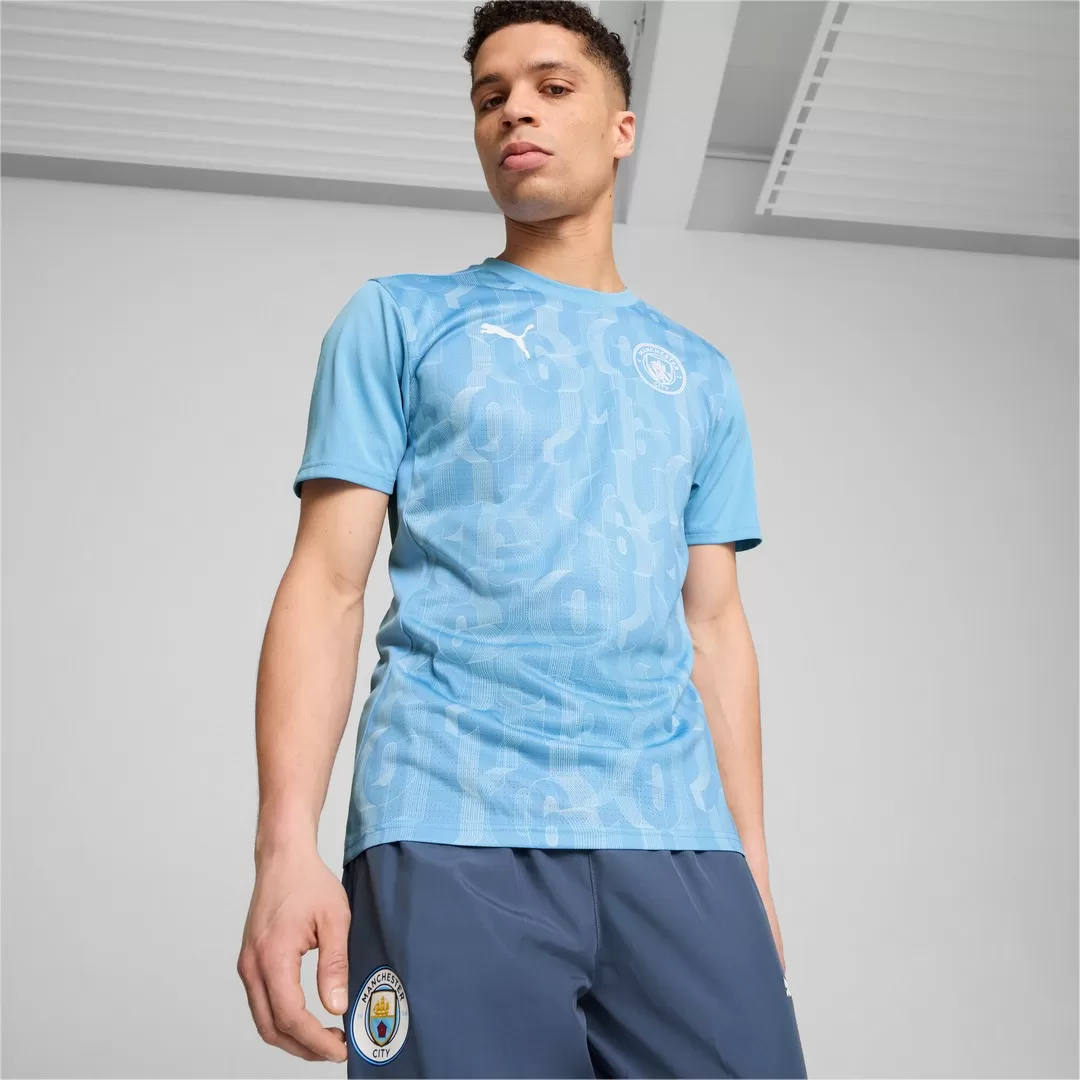 MCFC Prematch SS Jersey in Team Light Blue