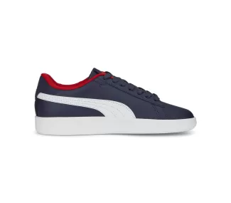 Puma Smash 3.0 L Jr en Navy-PUMA White - Chaussures de sport pour enfants