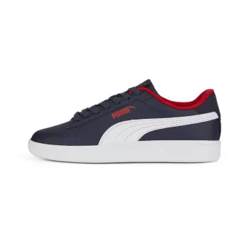 Puma Smash 3.0 L Jr en Navy-PUMA White - Chaussures de sport pour enfants