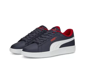 Puma Smash 3.0 L Jr en Navy-PUMA White - Chaussures de sport pour enfants