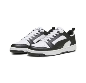 Rebound v6 Low PUMA White-PUMA Black-PUM - Chaussures de Sport