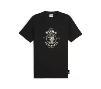 GRAPHICS PUMA GELATERIA Tee PUMA Black - T-shirt de sport