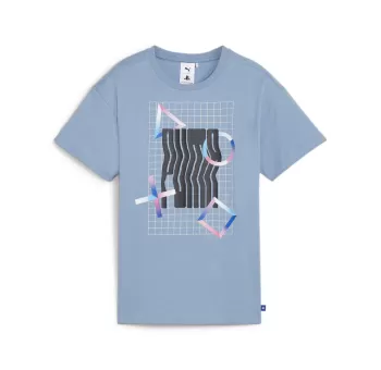 PUMA X PLAYSTATION Elevated Tee Zen Blue - Tee-shirt de qualité supérieure