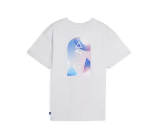 PUMA X PLAYSTATION Elevated Tee Silver M - T-shirt de mode de jeu