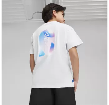 PUMA X PLAYSTATION Elevated Tee Silver M - T-shirt de mode de jeu