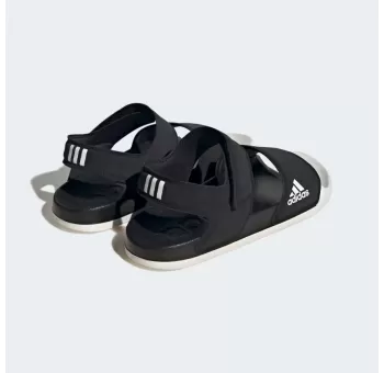 Sandales Adilette noires et blanches