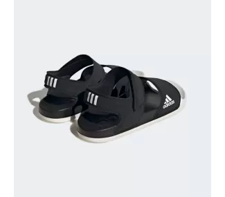 Sandales Adilette noires et blanches