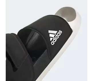 Sandales Adilette noires et blanches