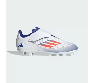 Chaussures de Football F50 CLUB VEL FxG J FTWWHT/SOLRED/LUCBLU