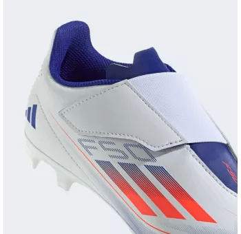 Chaussures de Football F50 CLUB VEL FxG J FTWWHT/SOLRED/LUCBLU