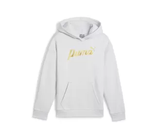 ESS+ SCRIPT Metallic Hoodie FL G - Vêtement de Mode Tendance