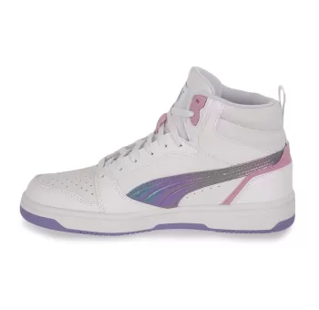 Puma Rebound V6 Mid Bouncy Sky Jr - Chaussure de Basketball pour Enfants