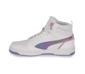 Puma Rebound V6 Mid Bouncy Sky Jr - Chaussure de Basketball pour Enfants