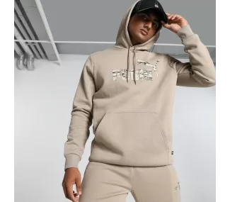 ESS+ CAMO Hoodie FL - Vêtement de Sport Confortable et Tendance