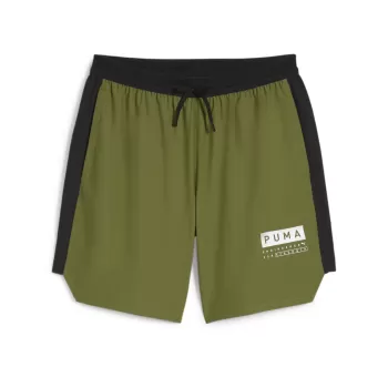 FUSE 7" 4-way Stretch Shorts in Olive Green