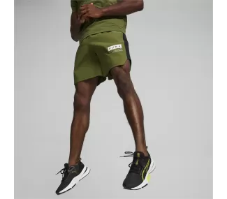 FUSE 7" 4-way Stretch Shorts in Olive Green