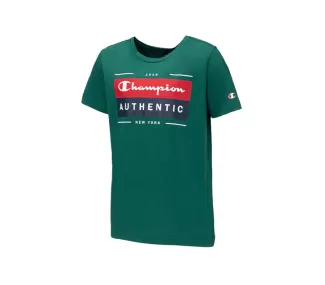 T-shirt Lifestyle Champion Vert pour Garçon