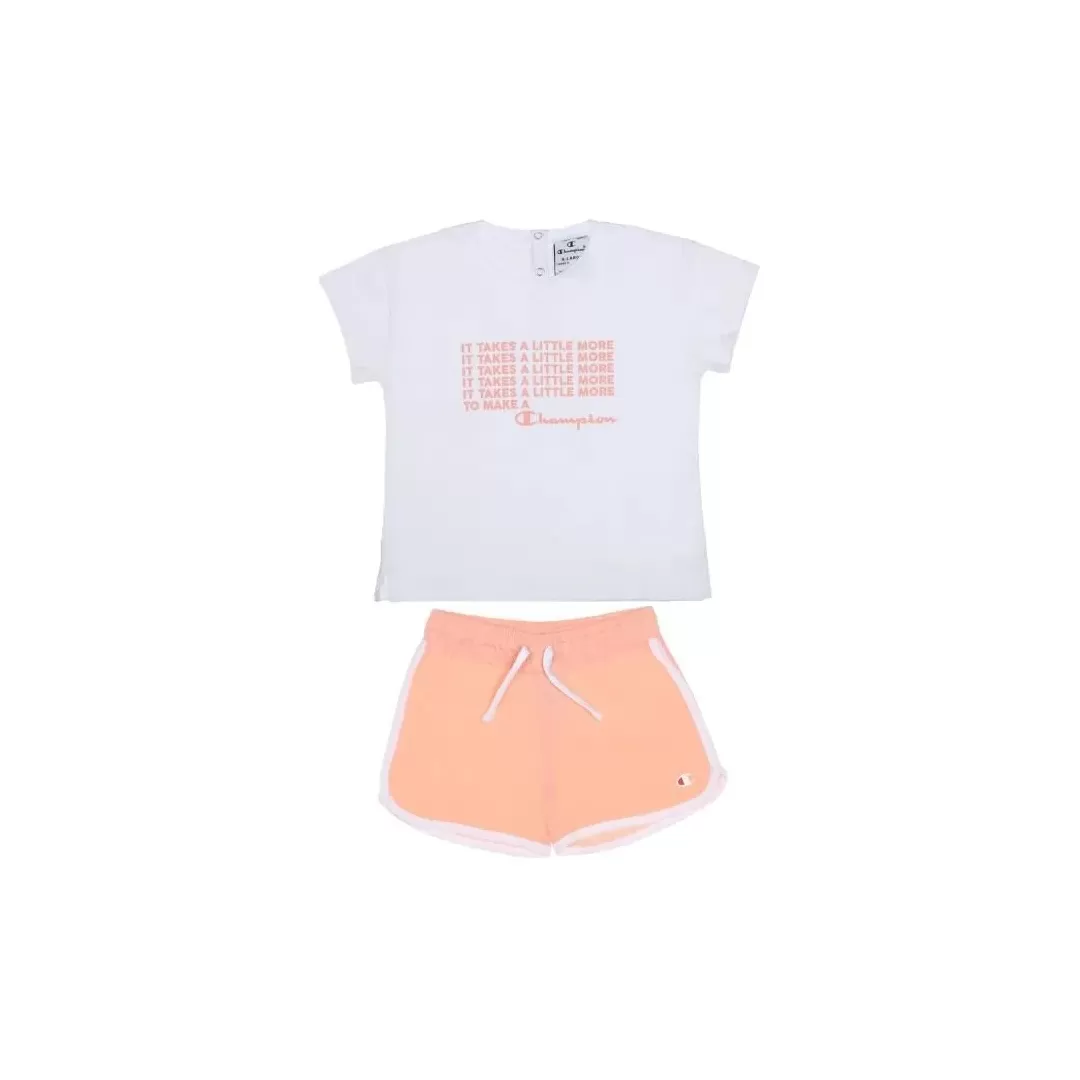 Ensemble Lifestyle Champion Blanc Orange Bébé - Set Champion 03/22