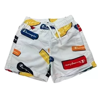 Maillot de bain Lifestyle Champion Blanc Motifs Garçon - Beachshort Champion 06/22