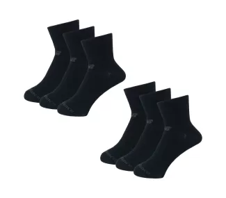 Pack de 6 Chaussettes en Coton Performance Tricotées à Plat