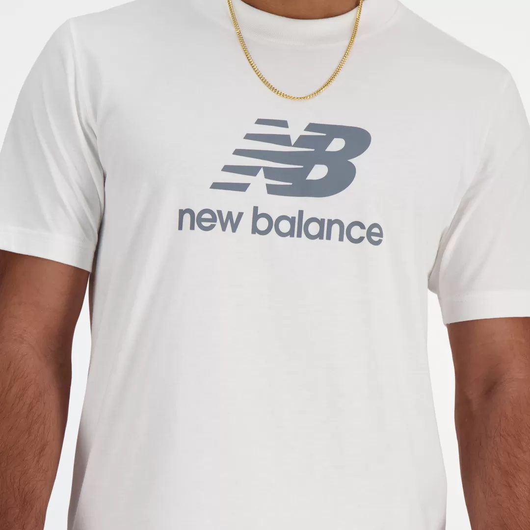 New Balance Stacked Logo T-Shirt - Mode Sportive