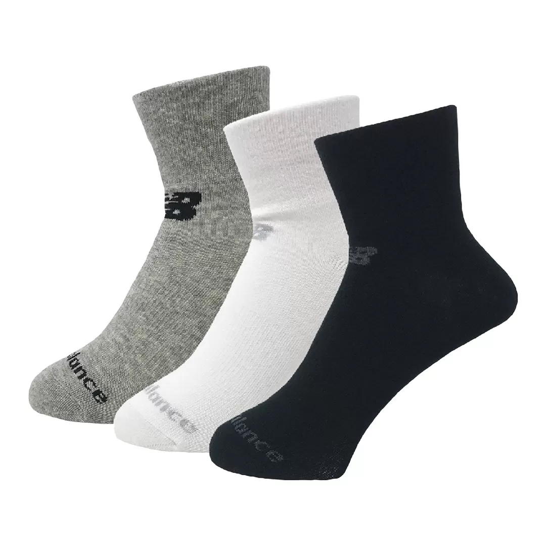 Performance Cotton Flat Knit Ankle Socks - Set of 3