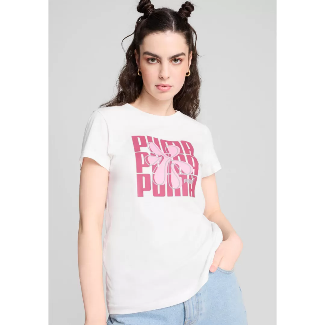 GRAPHICS Puma Wording Tee PUMA White