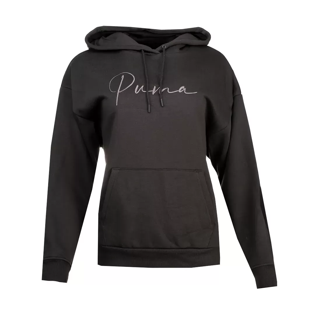 Puma Tonal Script Hoodie PUMA Black