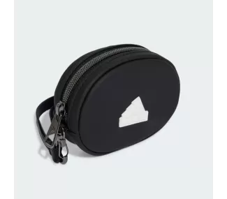 PU Coin Bag in Black/White