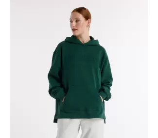 Embossed Graphic Fleece Hoodie