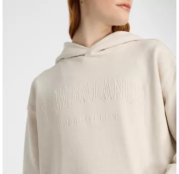 Embossed Graphic Fleece Hoodie