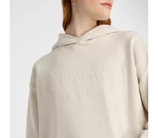 Embossed Graphic Fleece Hoodie