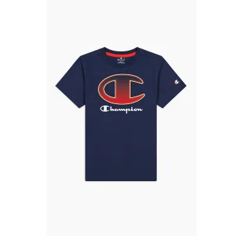 T-shirt Lifestyle Champion Bleu Rouge pour Garçon