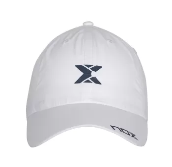 CASQUETTE NOX BLANCHE LOGO BLEU