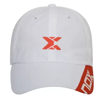 CASQUETTE NOX BLANCHE LOGO ROUGE