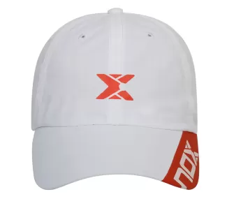 CASQUETTE NOX BLANCHE LOGO ROUGE