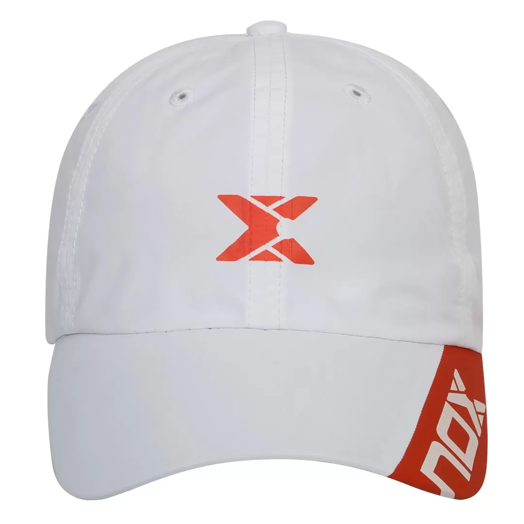 CASQUETTE NOX BLANCHE LOGO ROUGE