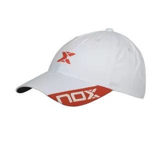 CASQUETTE NOX BLANCHE LOGO ROUGE