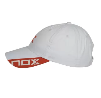 CASQUETTE NOX BLANCHE LOGO ROUGE