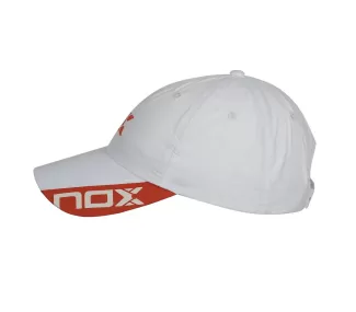 CASQUETTE NOX BLANCHE LOGO ROUGE