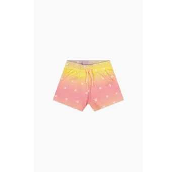 Short Lifestyle Champion Rose Jaune pour Fille - Mode Enfant Confortable