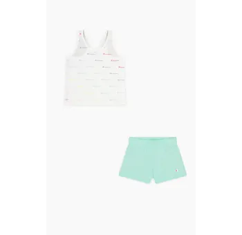 Ensemble Lifestyle Champion pour Fille en Blanc Vert