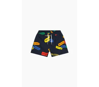 Maillot de bain Lifestyle Champion Noir Motifs Garçon | Mode Enfant