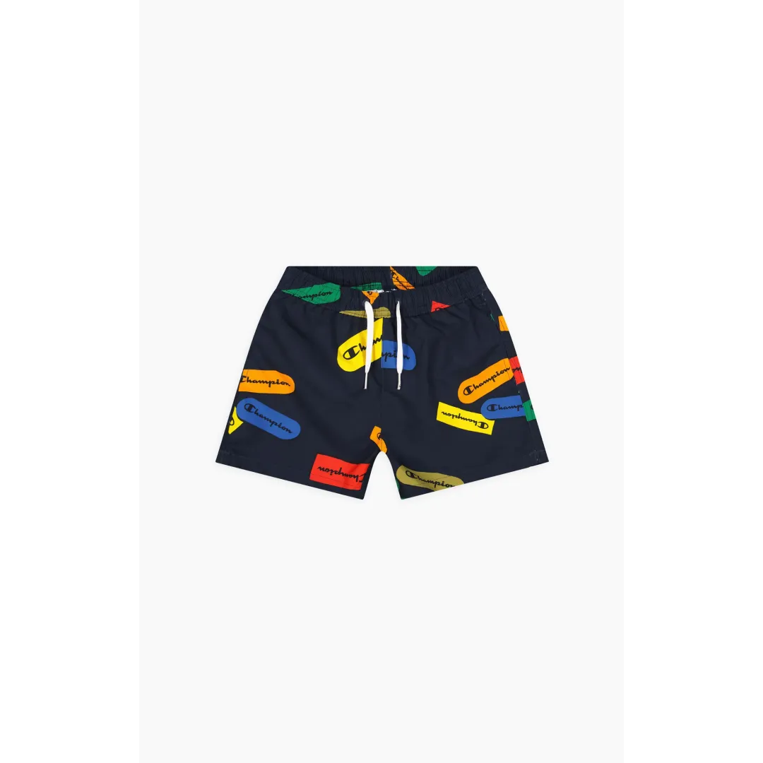 Maillot de bain Lifestyle Champion Noir Motifs Garçon | Mode Enfant