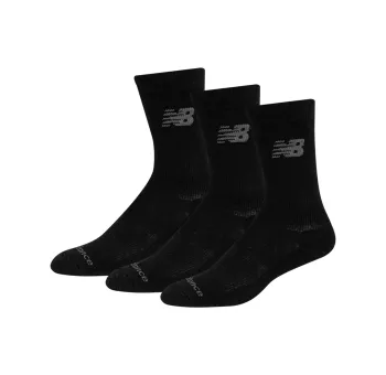 Performance Cotton Cushioned Crew Socks - Pack of 3